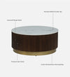 Kelly Luxury Center Table In Teak Wood