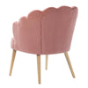 Lotus Upholstered Arm Chair In Velvet