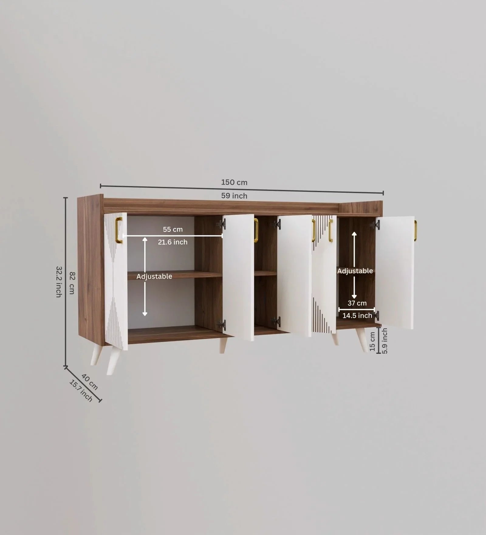 Keko Luxury Chest of Drawer in Laminate