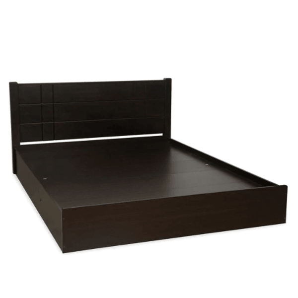 Cleopatra Bed with Storage in Brown Finish - Luxe Maple