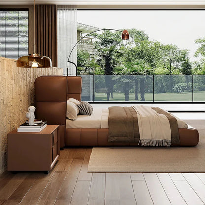 Grandeur Premium Upholstered Bed in Leatherette