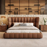 Grandeur Premium Upholstered Bed in Leatherette King Pro