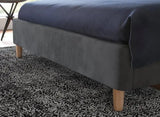 Knox Luxury Upholstered Bed In Suede