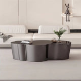 Cross Over Luxury Center Table In PU Polish Black