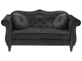 Wills Luxury Chesterfield Sofa Set in Suede