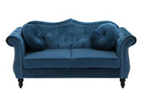 Wills Luxury Chesterfield Sofa Set in Suede