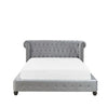 Mexico Luxury Upholstered Bed in Suede