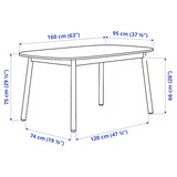 Volvo Luxury 6 Seater Dining Table in Golden Stainless Steel
