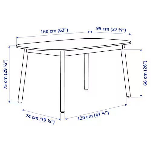 Volvo Luxury 6 Seater Dining Table in Golden Stainless Steel