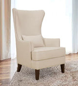 Volvo High Back Wing Chair In Silver Color Beige