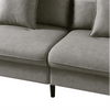 Mexico Straight Line Sofa Set in Grey Color - Luxe Maple