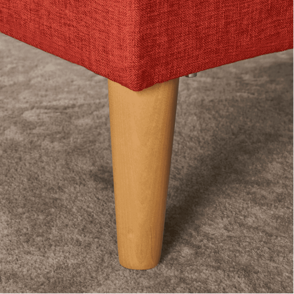 Augustus Mid-century Modern Fabric Chaise Sectional - Luxe Maple