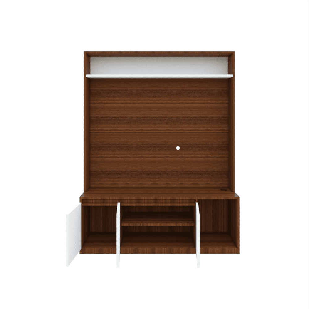 Edon TV Unit- Walnut Frosty White