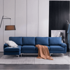 Jasmine Blue Sectional Sofa Set - Luxe Maple