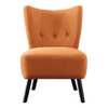 Lappy Suede Accent Chair - Luxe Maple