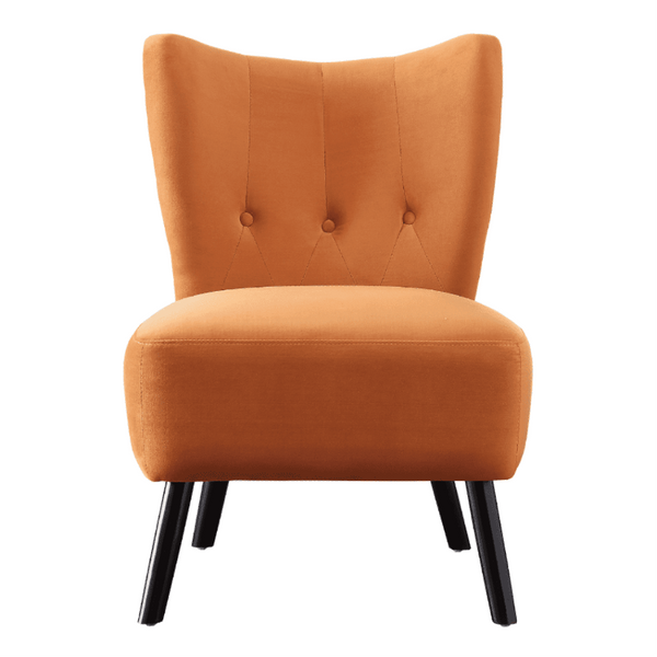 Lappy Suede Accent Chair - Luxe Maple