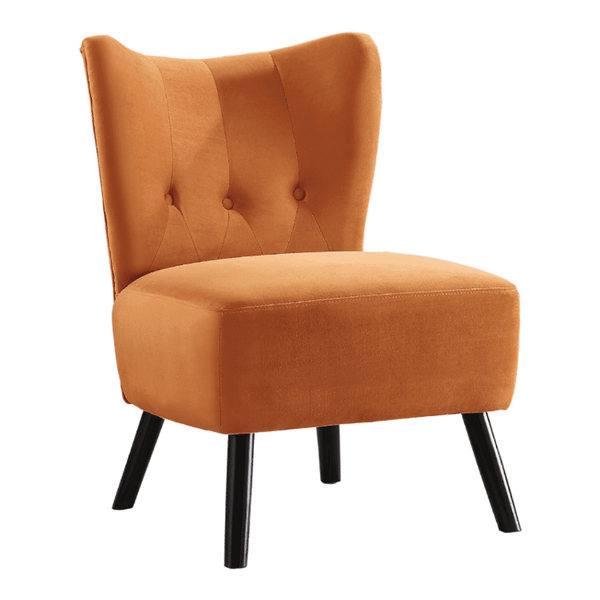 Lappy Suede Accent Chair - Luxe Maple