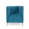 Hokins Sofa Sets in Blue Color 1 Seater