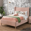 Knox Luxury Upholstered Bed Without Storage in Suede.