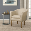 Porch & Den Kings-well Barrel Accent Chair - Luxe Maple