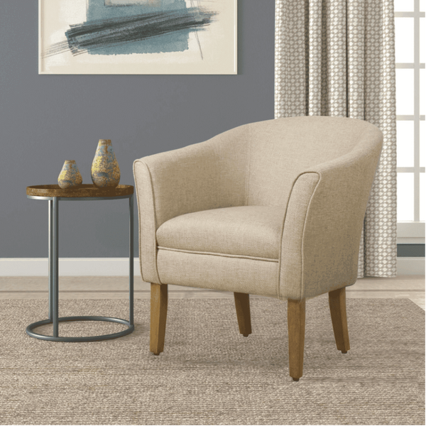 Porch & Den Kings-well Barrel Accent Chair - Luxe Maple
