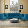 Hokins Sofa Sets in Blue Color - Luxe Maple