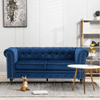 Blossom Chesterfield Sofa Set Blue
