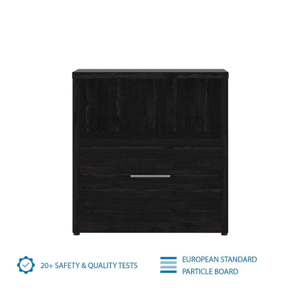 Rocco Engineered Wood Wenge Finish Bedside Table