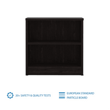 Solimo Engineered Wood Wenge Finish Bedside Table