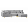 Classic Modern Suede Sofa Set in Grey - Luxe Maple