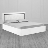 Helen PU Polish Bed in White Color