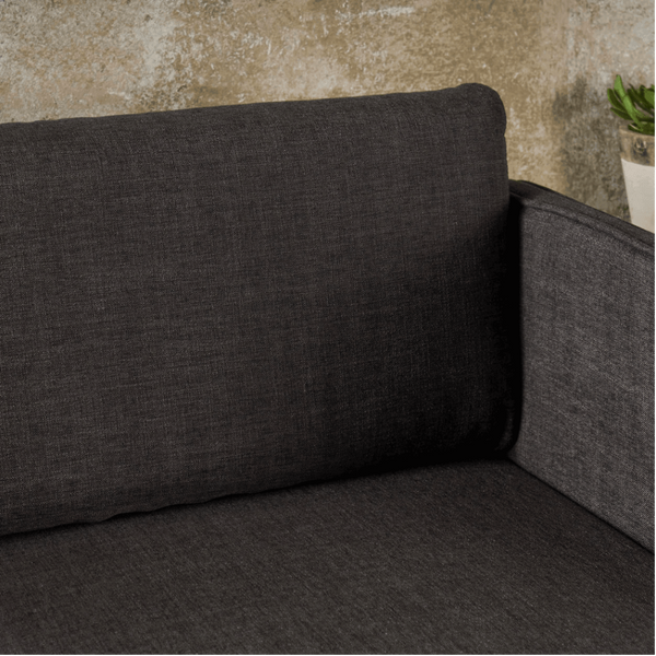 Augustus Mid-century Modern Fabric Chaise Sectional - Luxe Maple