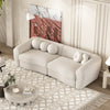 Teddy Premium Sofa Set in Brooklyn Cloth White
