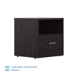 Rocco Engineered Wood Wenge Finish Bedside Table