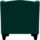 Cayo Chesterfield Wing Chair in Green Color