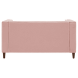 Brew Pink Suede Sofa or Loveseat with Pillows