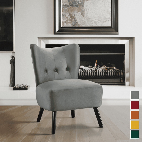 Lappy Suede Accent Chair - Luxe Maple