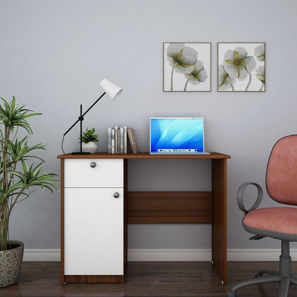 Rollex Study Table in Multi Color - Luxe Maple