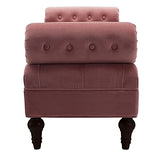 Tiffo Suede Lounger in Blush Pink Color