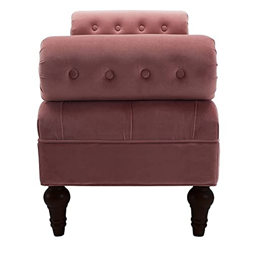 Tiffo Suede Lounger in Blush Pink Color - Luxe Maple
