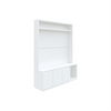 Union TV Unit- Frosty White - Luxe Maple