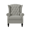Copper Grove Crawley Diamond Button-Tufted Wingback Chair - Luxe Maple