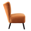 Lappy Suede Accent Chair - Luxe Maple