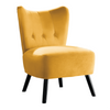 Lappy Suede Accent Chair - Luxe Maple