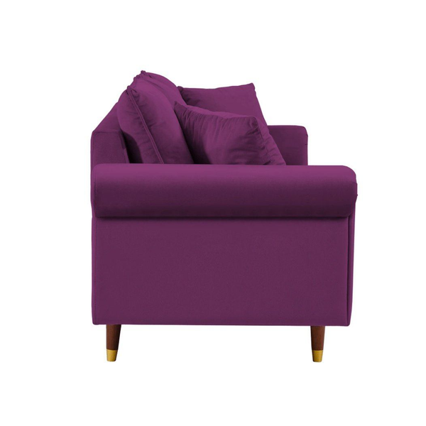 Straight Line Sofa Set in Purple - Luxe Maple