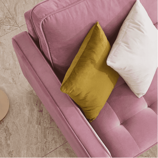 Block Down Straight Line Sofa Set - Luxe Maple