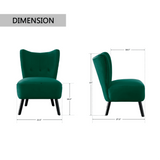 Lappy Suede Accent Chair