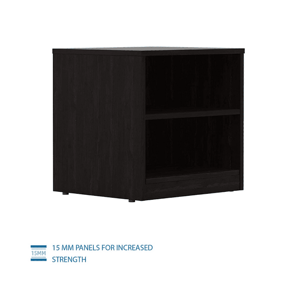 Solimo Engineered Wood Wenge Finish Bedside Table.