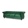 Romeo Chesterfield Sofa Set - Luxe Maple