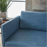 Augusto Mid-century Modern Fabric Chaise Sectional